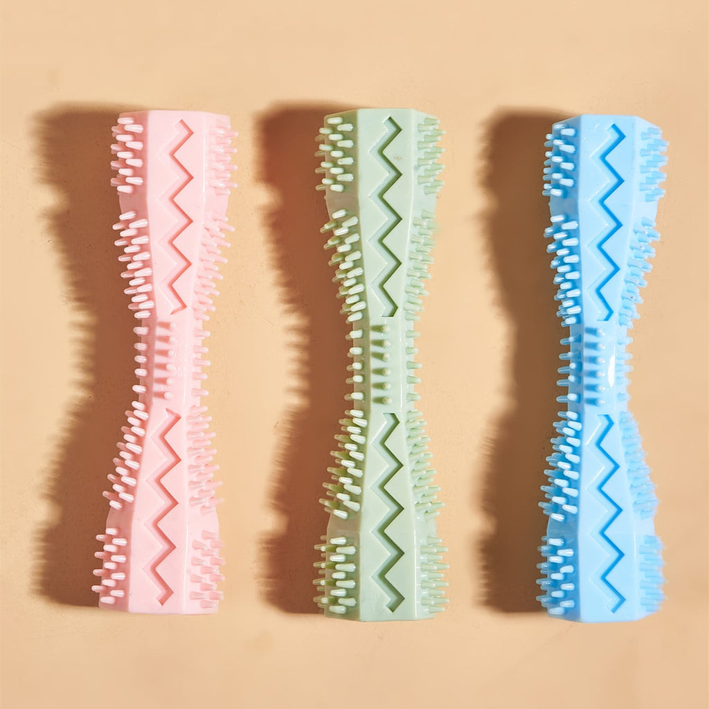 TPR Hundespielzeug Kauspielzeug Welpe Zahnpflege Beißfest Spielball Dental Training