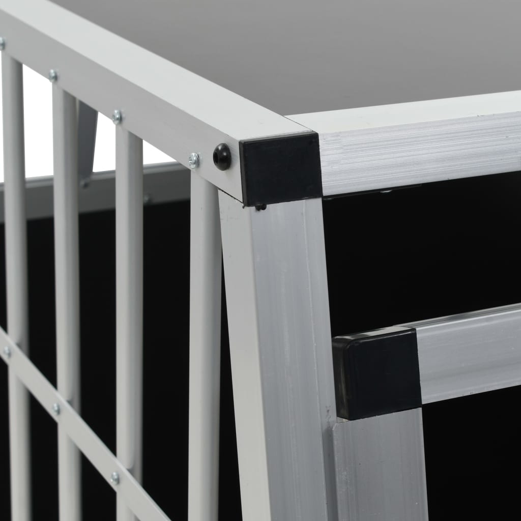 Hundetransportbox Auto Hundebox Alu stabil sicher mit Tür Transportkäfig