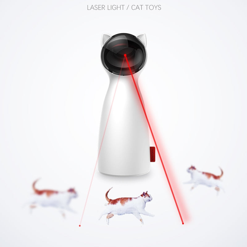 Automatischer LED Laserpointer Katzenspielzeug Interaktiv für Indoor Katzen