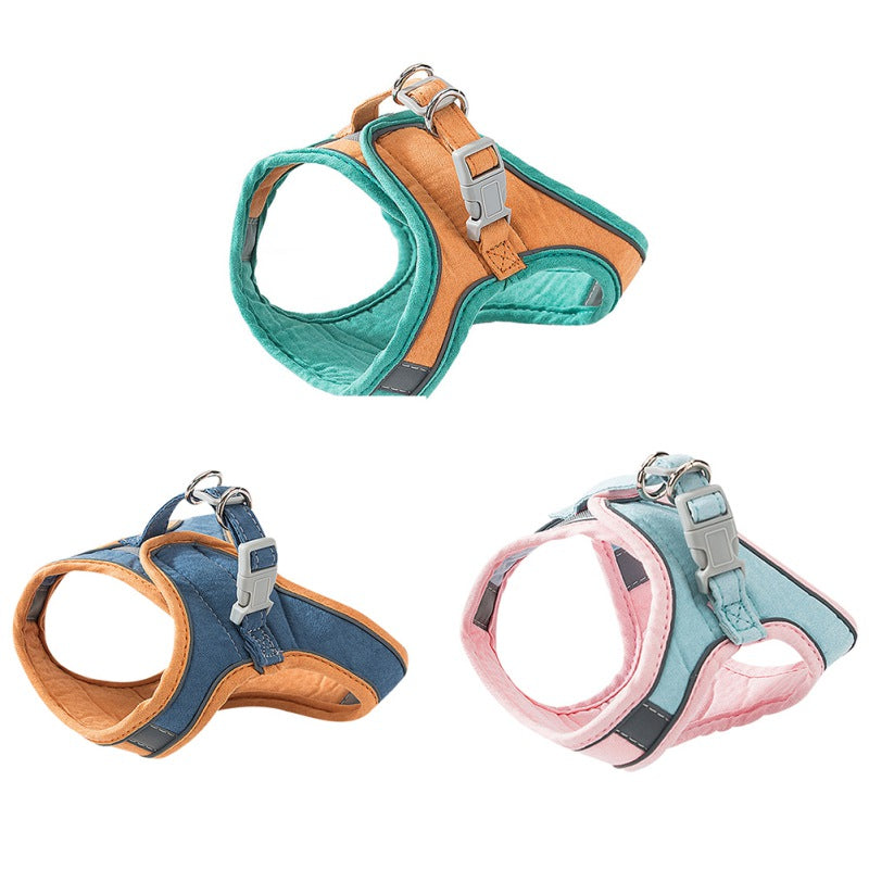 Katzengeschirr Brustgurt mit Zugseil für Katzen Anti Ausbruch Brustgeschirr mit Leine