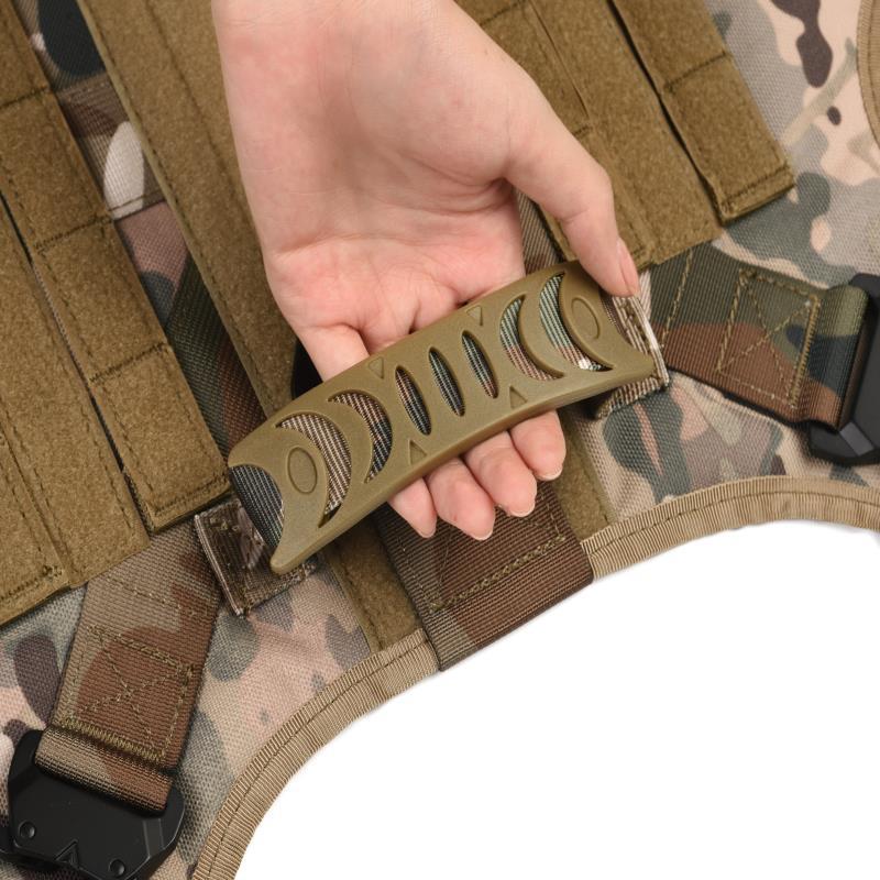 Taktisches K9 Hundegeschirr Set Military Dog Harness Halsband Leine Molle Taschen – 6-teilig