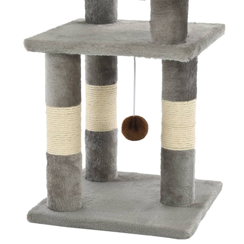 Katzen Kratzbaum 65cm Sisal Kratzpfosten stabil Kratzsäule Krallenpflege