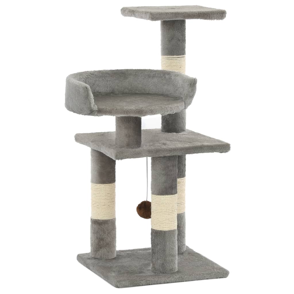 Katzen Kratzbaum 65cm Sisal Kratzpfosten stabil Kratzsäule Krallenpflege